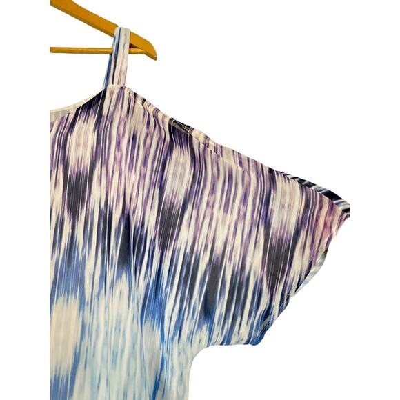 a.n.a. A New Approach Women’s Cold Shoulder Abstract Boho Blouse Sz XL Multi NWT - Picture 4 of 8